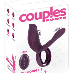 Couples Choice - vibrační erekční kroužek pro páry - dobíjecí