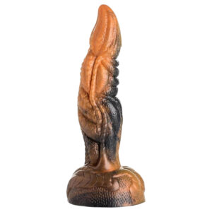 Creature Cocks Ravager - texturované silikonové dildo - 20 cm (oranžová)