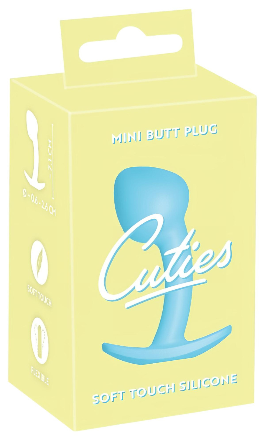 Cuties Mini Butt Plug - silikonový anální kolík (modrý