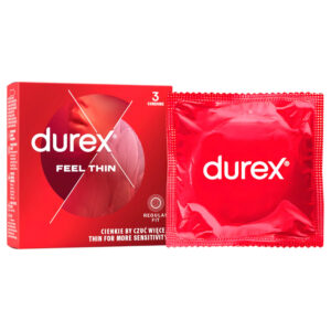Durex - kondomy - extra tenké pro realistický pocit - 3 ks