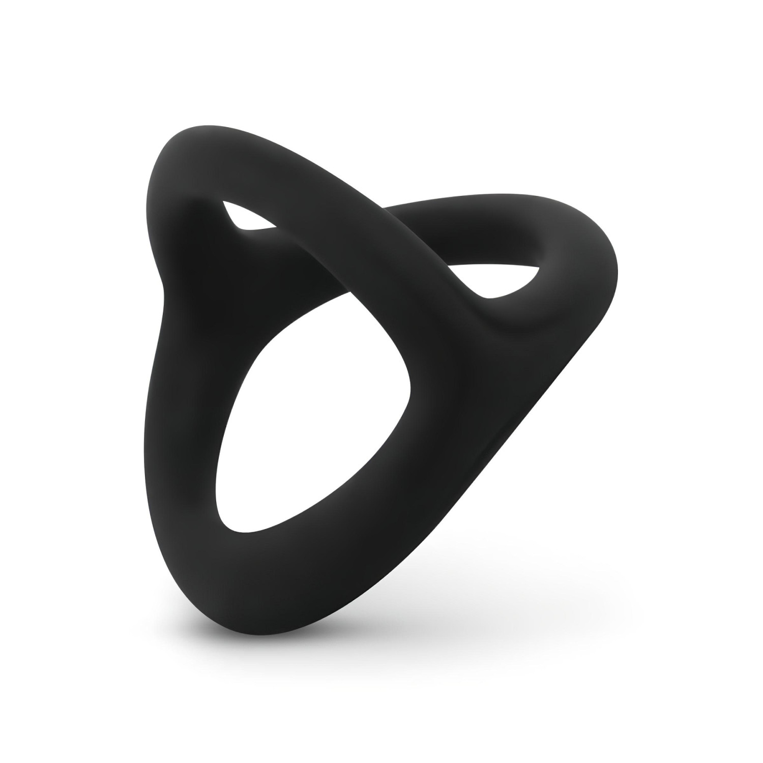 Easytoys Desire Ring - erekční kroužek na penis a varlata - pružný - černý