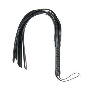 Easytoys - bič flogger - měkká umělá kůže - černý