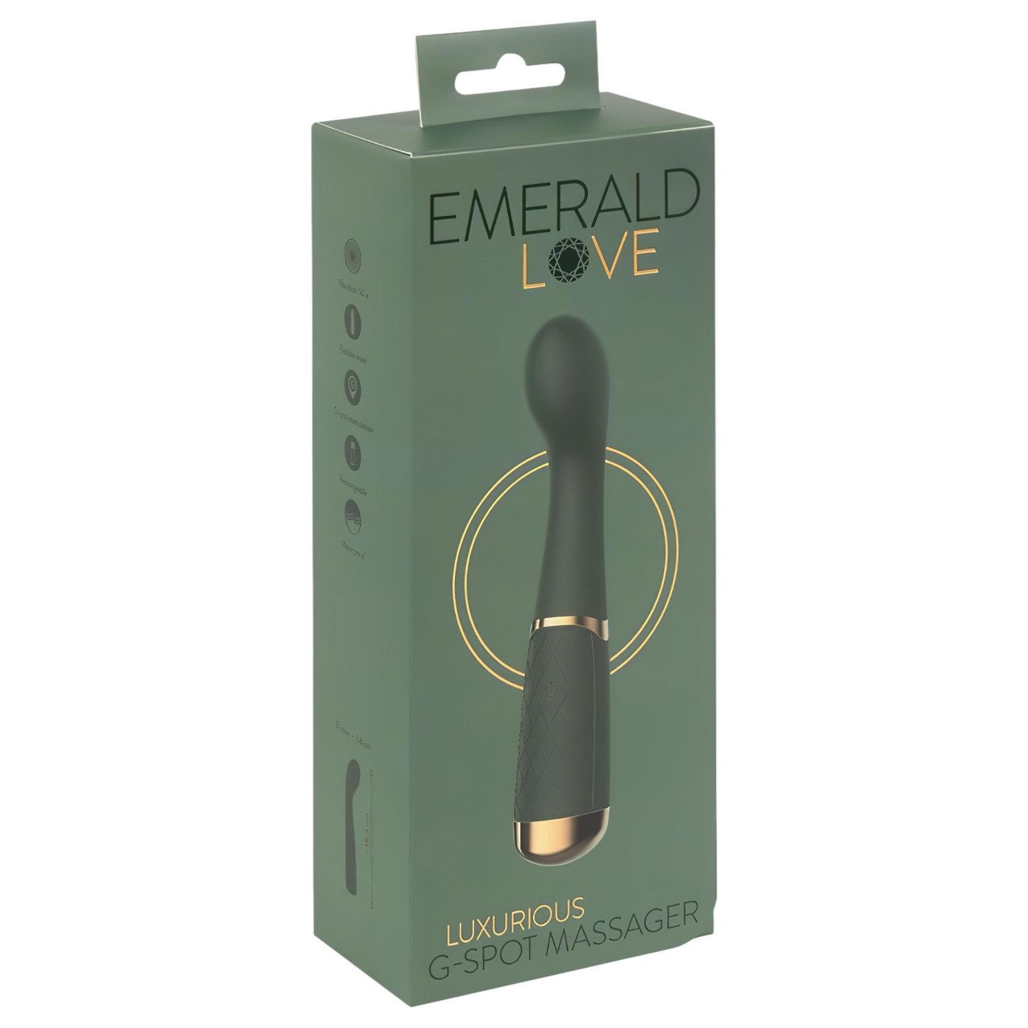 Emerald Love - vibrátor na G-bod - nabíjecí