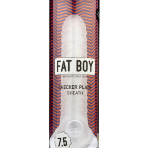 Fat Boy Checker Box - návlek na penis - 19 cm - bílý