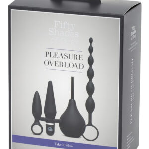 Fifty Shades of Grey - anální sada 4v1 - černá
