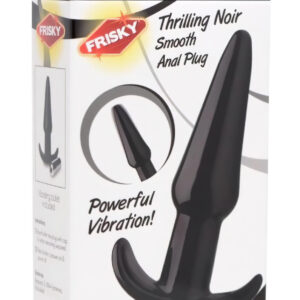 Frisky Smooth - anální vibrátor - hladký - černý