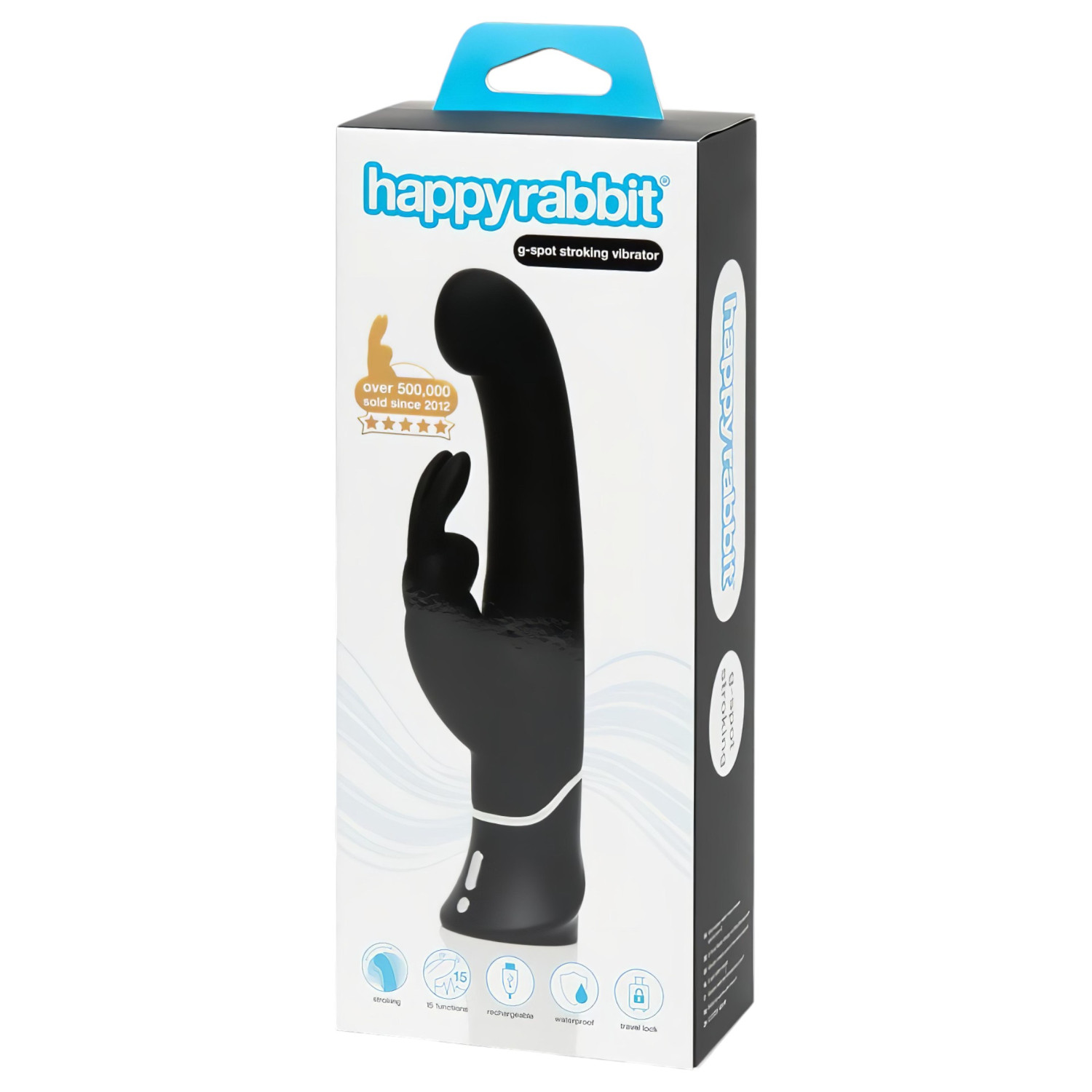 Happyrabbit - vibrátor na bod G s výkyvnou hlavicí a ramenem na klitoris