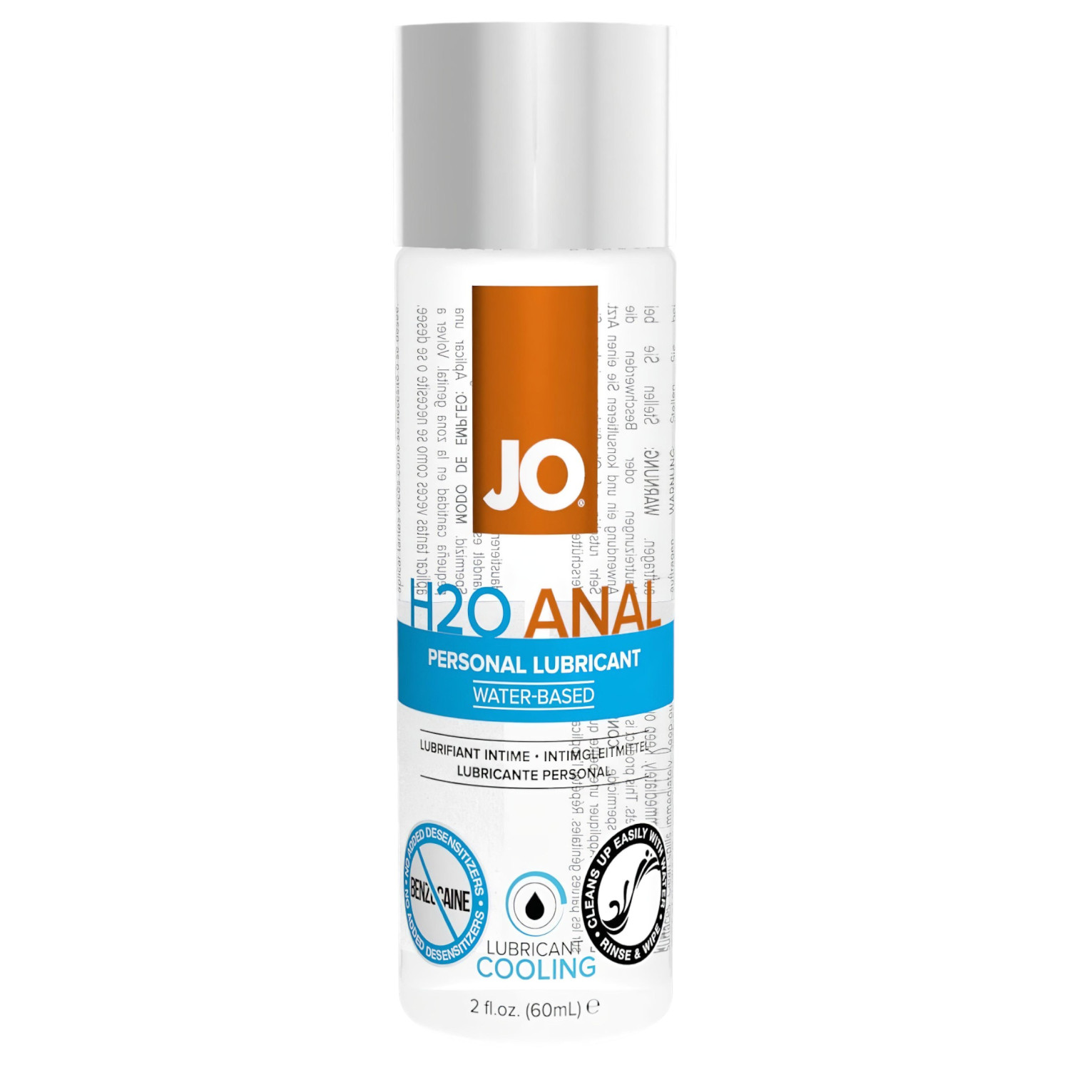 System JO - H2O Anal Cool - chladivý lubrikant na vodní bázi pro anální použití (60 ml)