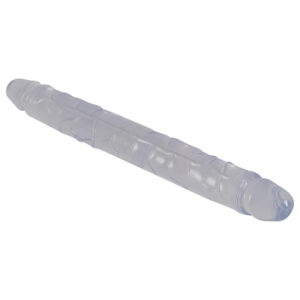 Křišťál - dvojité dildo - sklo - 34 cm