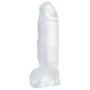 Křišťálově čistý - velké dildo - průhledný