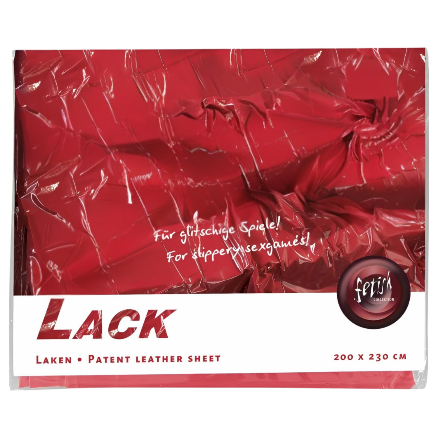 Lak lepedlo - nepropustné prostěradlo - červená - 200x230 cm