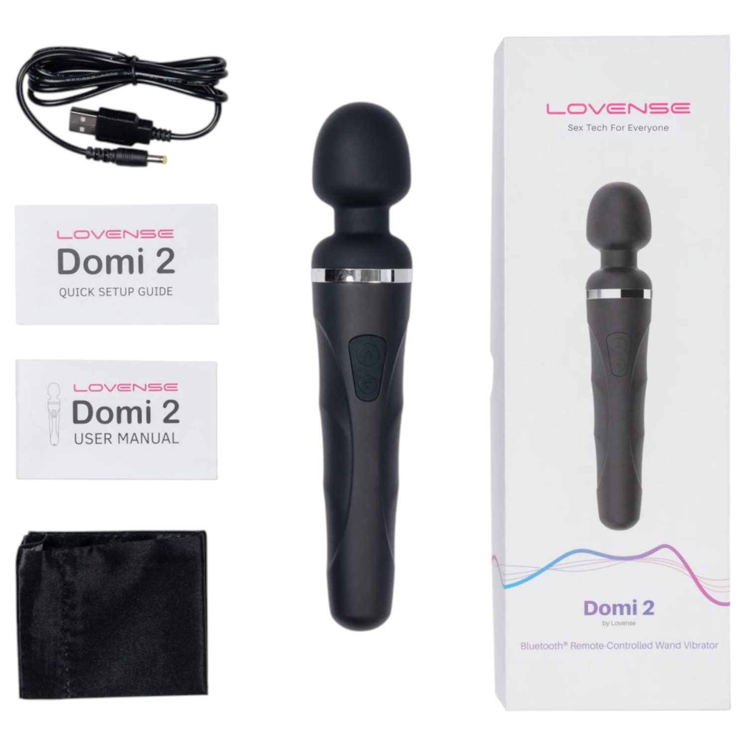 LOVENSE Domi 2 - chytrý masážní vibrátor (černý)