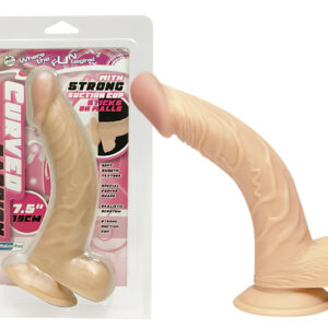 NMC - dildo zahnuté - realistické provedení - 19 cm
