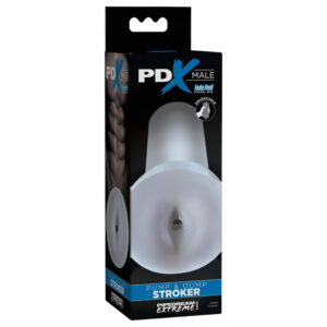 PDX - realistický masturbátor zadeček - průhledný