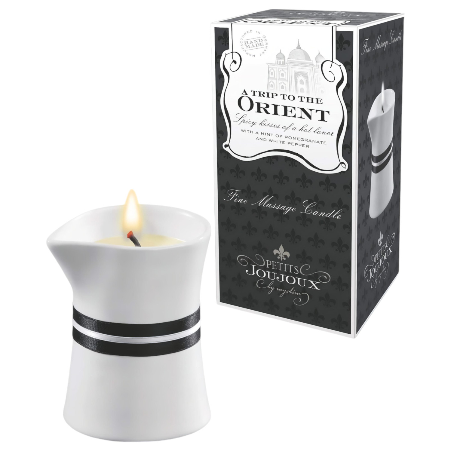Petits Joujoux Orient - masážní svíčka - granátové jablko bílý pepř 120 ml