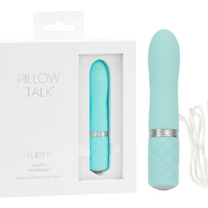 Pillow Talk Flirty - dobíjecí vibrátor - tyčinka - tyrkysová