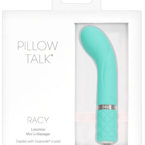 Pillow Talk Racy - vibrátor na G-bod - úzký - dobíjecí - tyrkysový