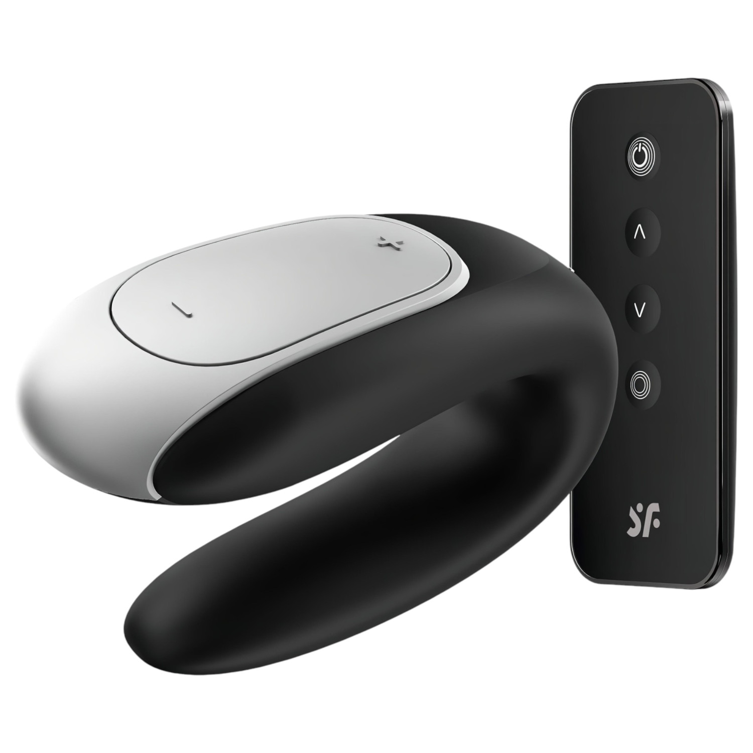 Satisfyer Double Fun - párový vibrátor ovládaný aplikací (černý)