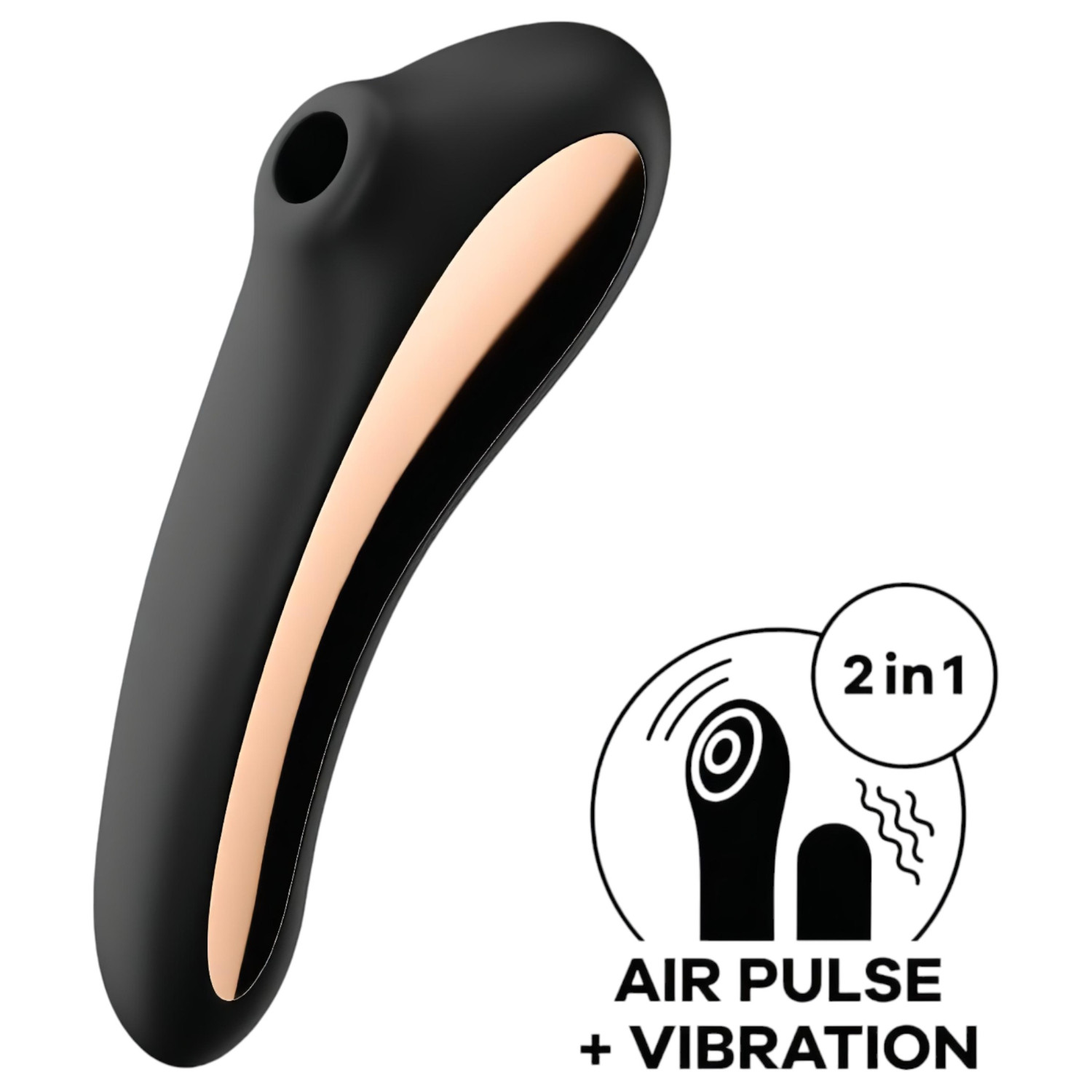 Satisfyer Dual Kiss - vibrační stimulátor na klitoris a vagínu