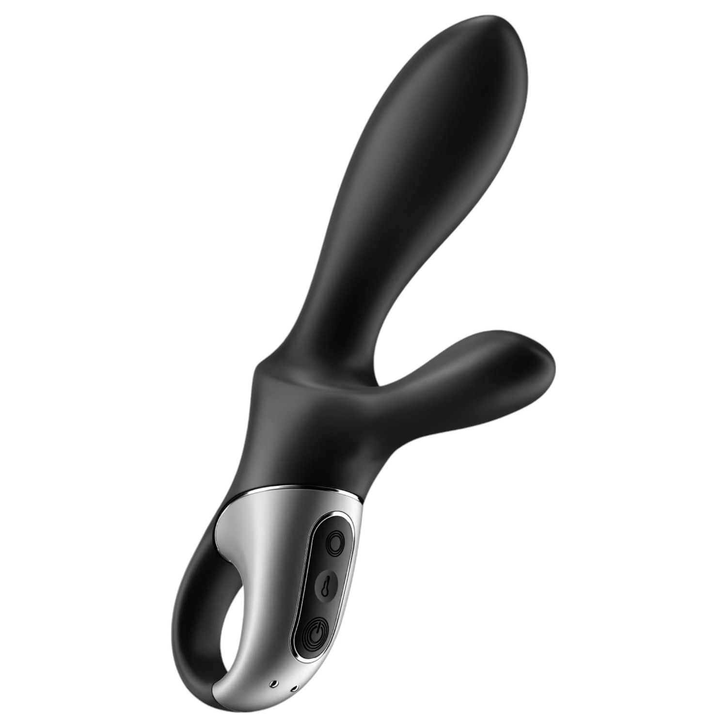 Satisfyer Heat Climax+ - anální vibrátor s ohřevem a aplikací - silikon černý