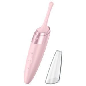 Satisfyer Twirling Delight - vibrační stimulátor klitorisu - vodotěsný - růžový