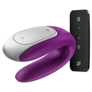 Satisfyer - párový vibrátor s aplikací - fialový