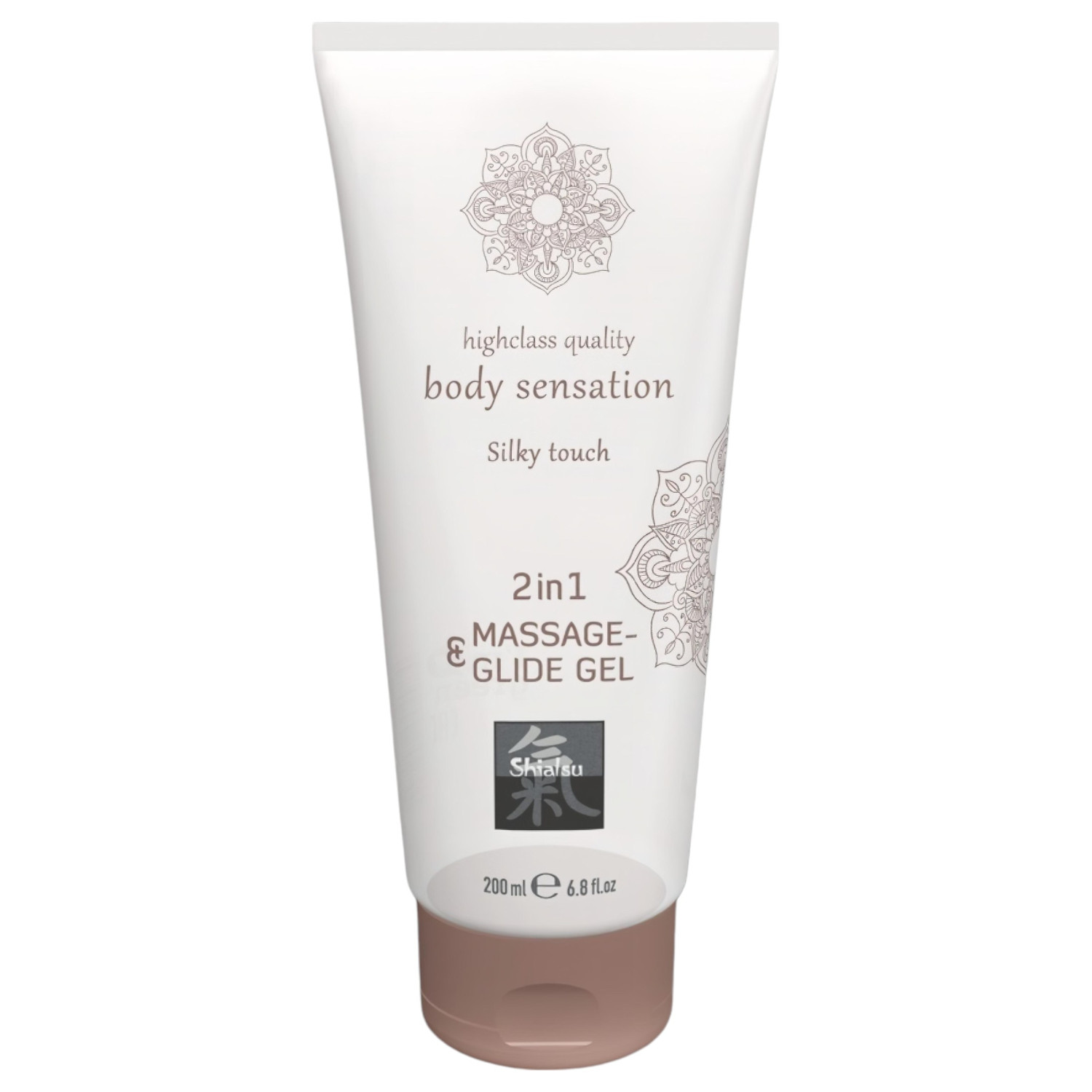 HOT - Shiatsu 2v1 Silky touch - hedvábný masážní lubrikant (200 ml)