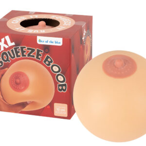 Stresszlabda XXL - antistresová hračka prsa - přírodní barva