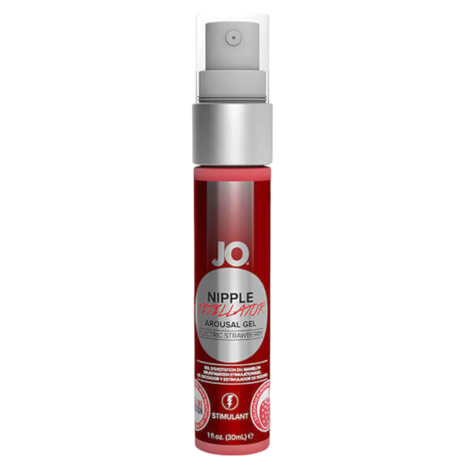System JO - stimulační gel na bradavky - jahoda (30 ml)