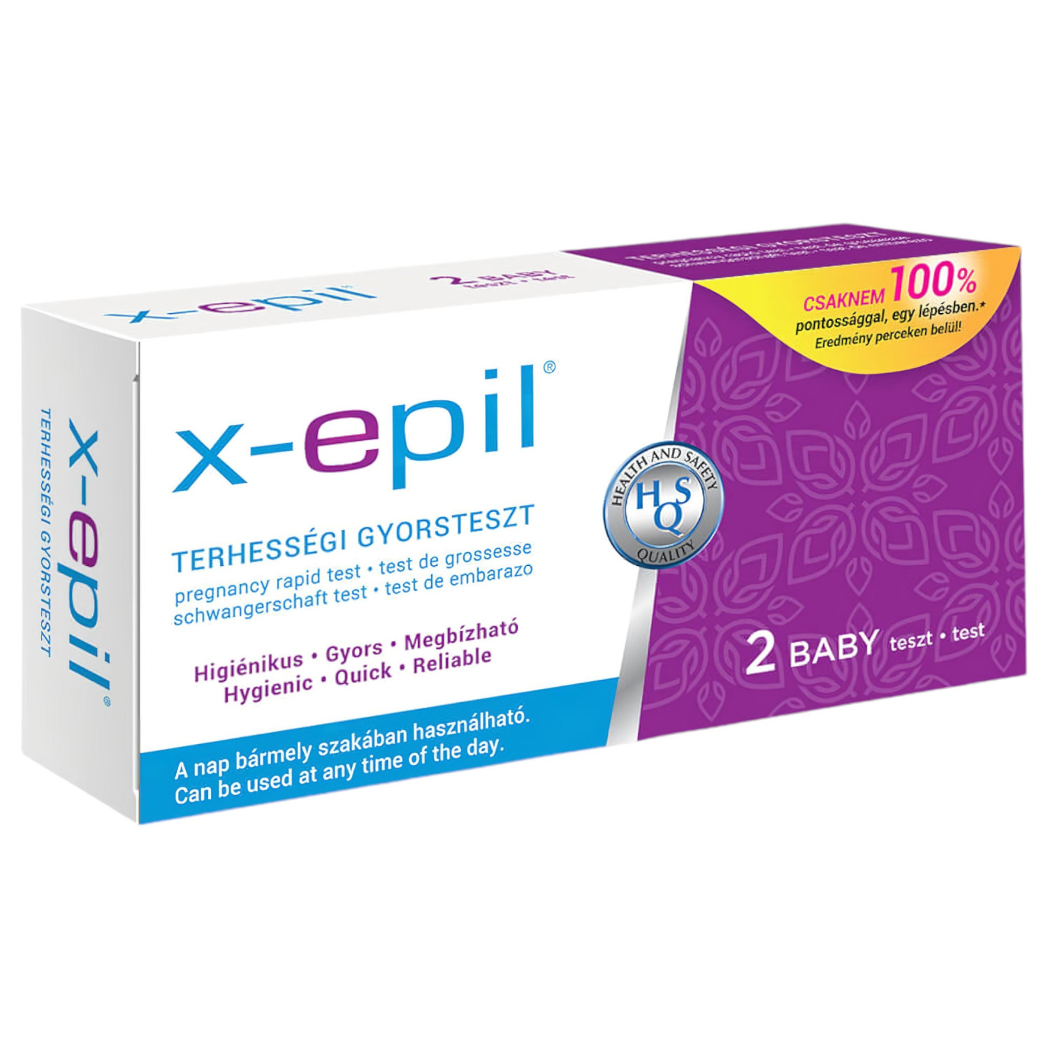 X-Epil - těhotenský rychlotest - 2 kusy
