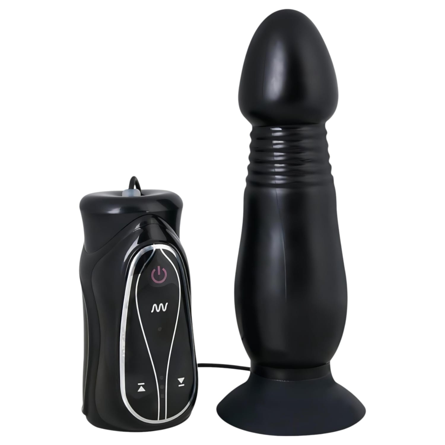 You2Toys - přirážecí anální vibrátor (černý)