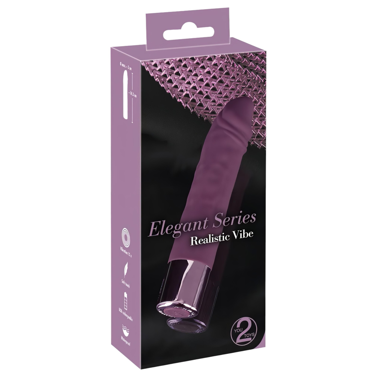 You2Toys - realistický vibrátor - nabíjecí