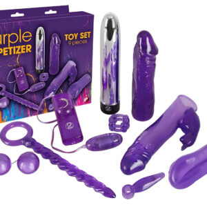 You2Toys - sada erotických pomůcek s vibrátorem - fialová