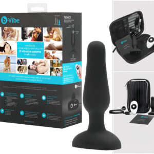 b-Vibe Novice - anální vibrátor pro začátečníky - černý