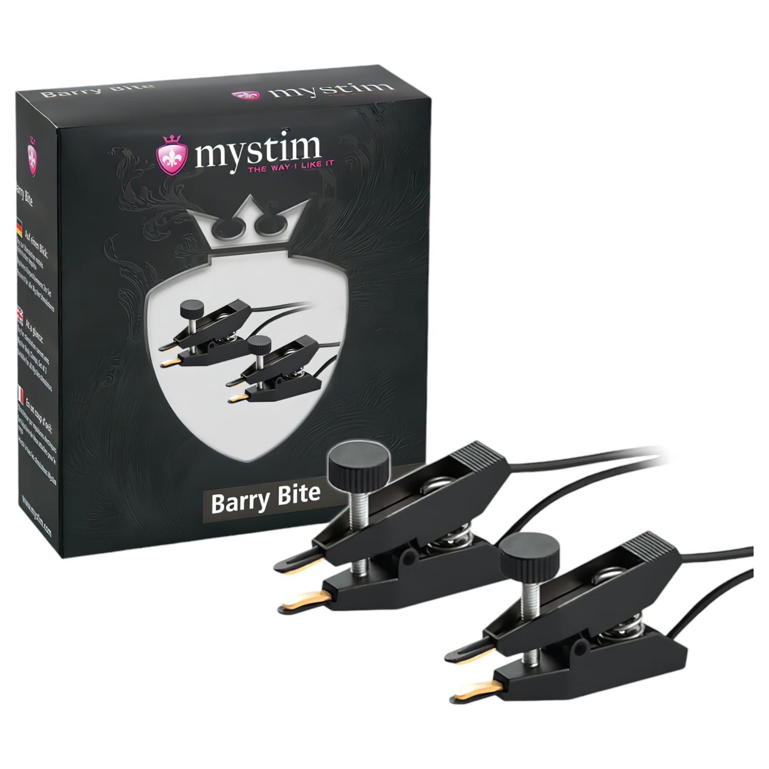 mystim Barry Bite - elektro svorky na bradavky - 2 ks