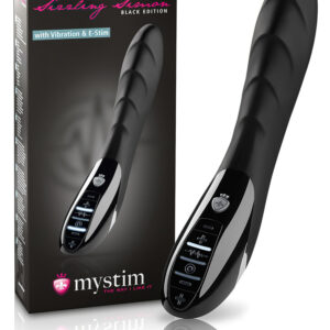 mystim Sizzling Simon - elektro stimulátor vibrátor - černý