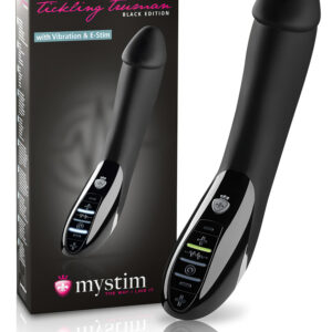 mystim Tickling Truman - elektro stimulátor vibrátor - černý