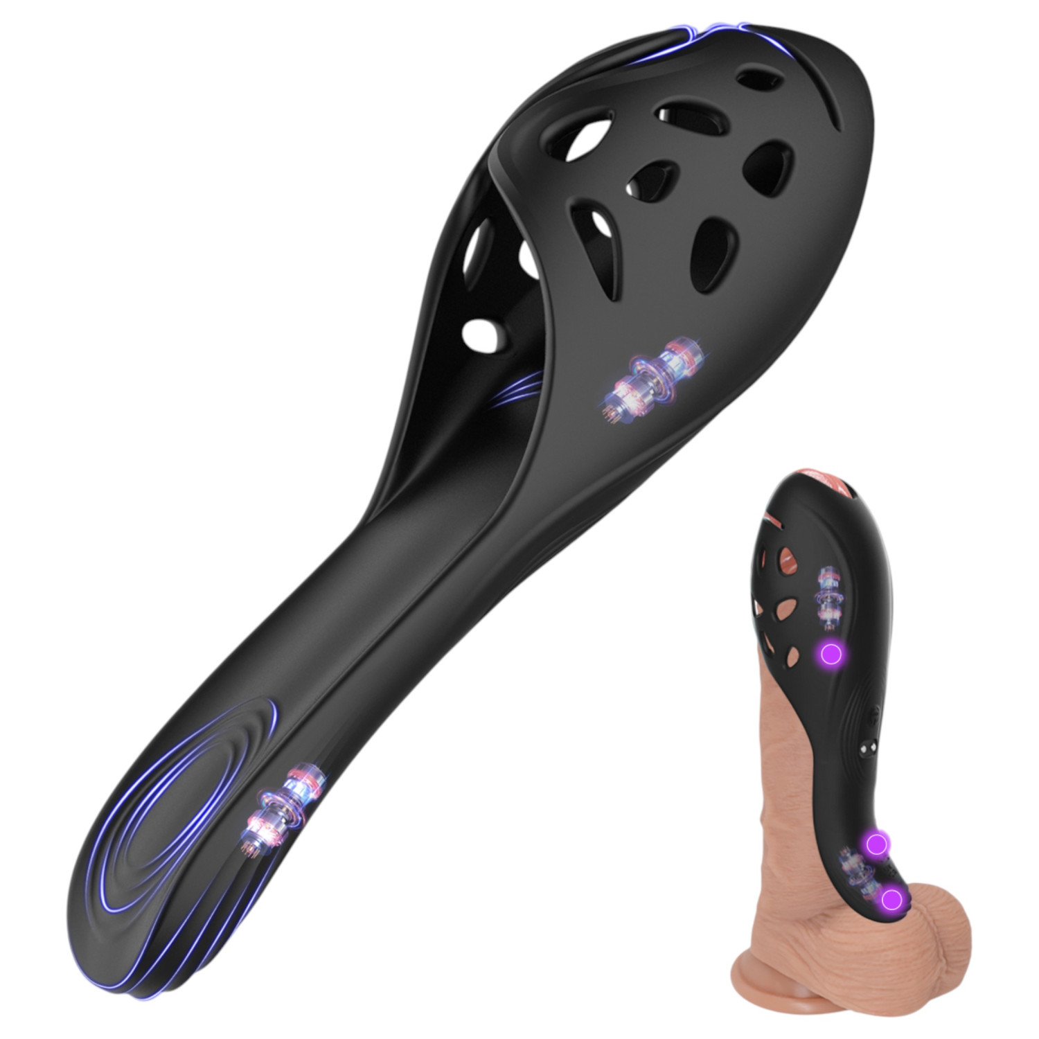Biu-Biu - vibrátor na penis - černý