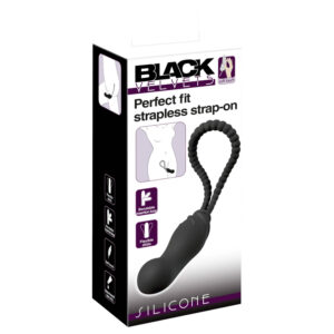 Black Velvets - připínací dildo - nastavitelný postroj - černé