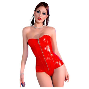 Chilirose CR 4491 - korzet na zip - červený