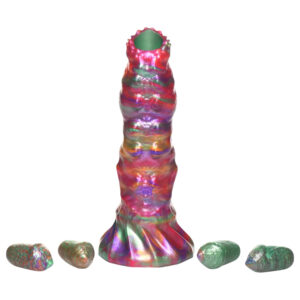 Creature Cocks Larva - ovipozitor dildo mimozemšťan - duhová barva