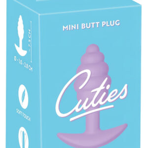 Cuties Mini Butt Plug - anální kolík - silikon - fialový - 2