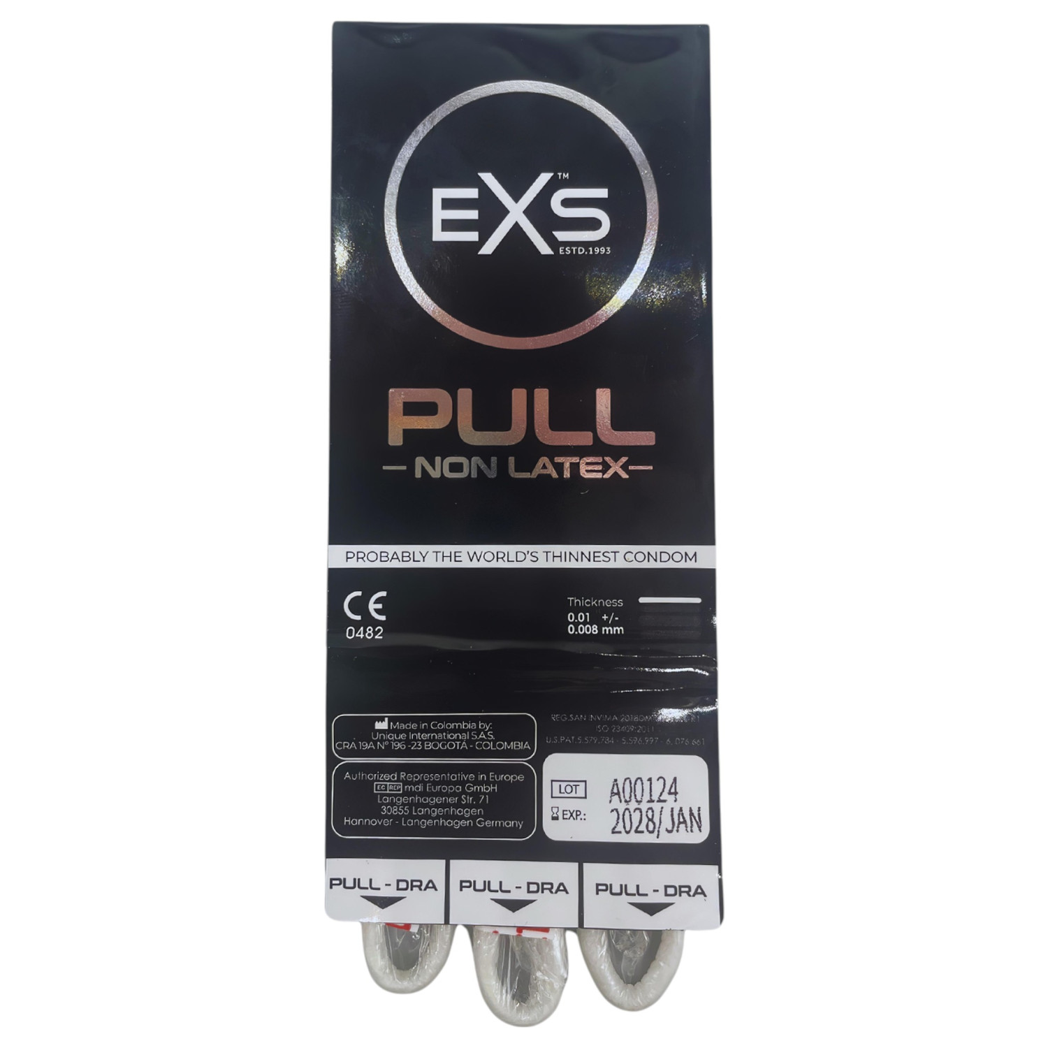 EXS - kondom bez latexu - 3 ks
