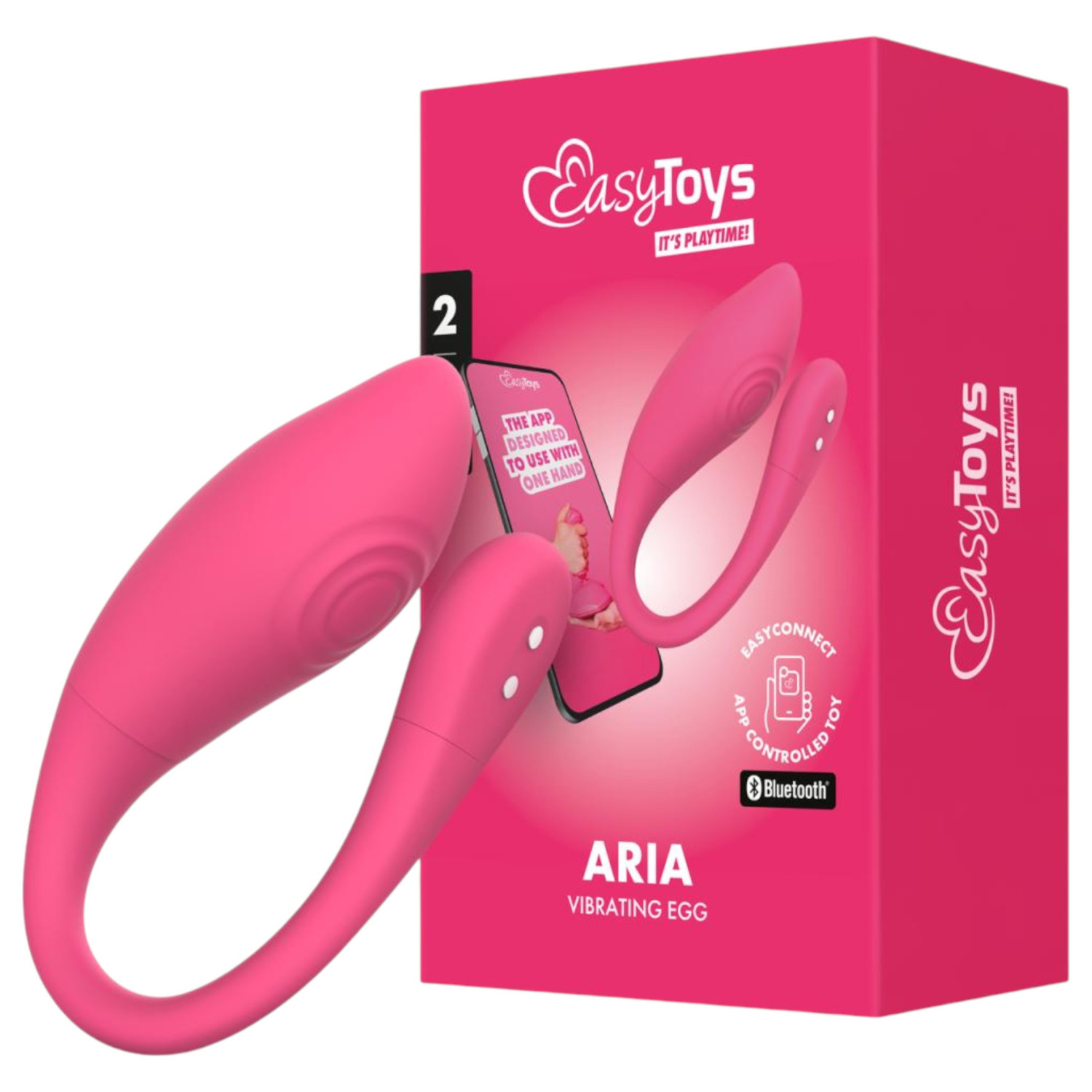 EasyConnect - vibrační vajíčko - chytré ovládání - růžové