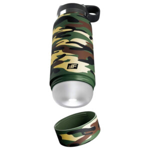 Fap Flask Happy Camper - masturbátor v lahvi - zeleno-černý