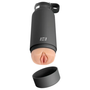 Fuck Flask Secret Delight - masturbátor lahev - černá/naturální
