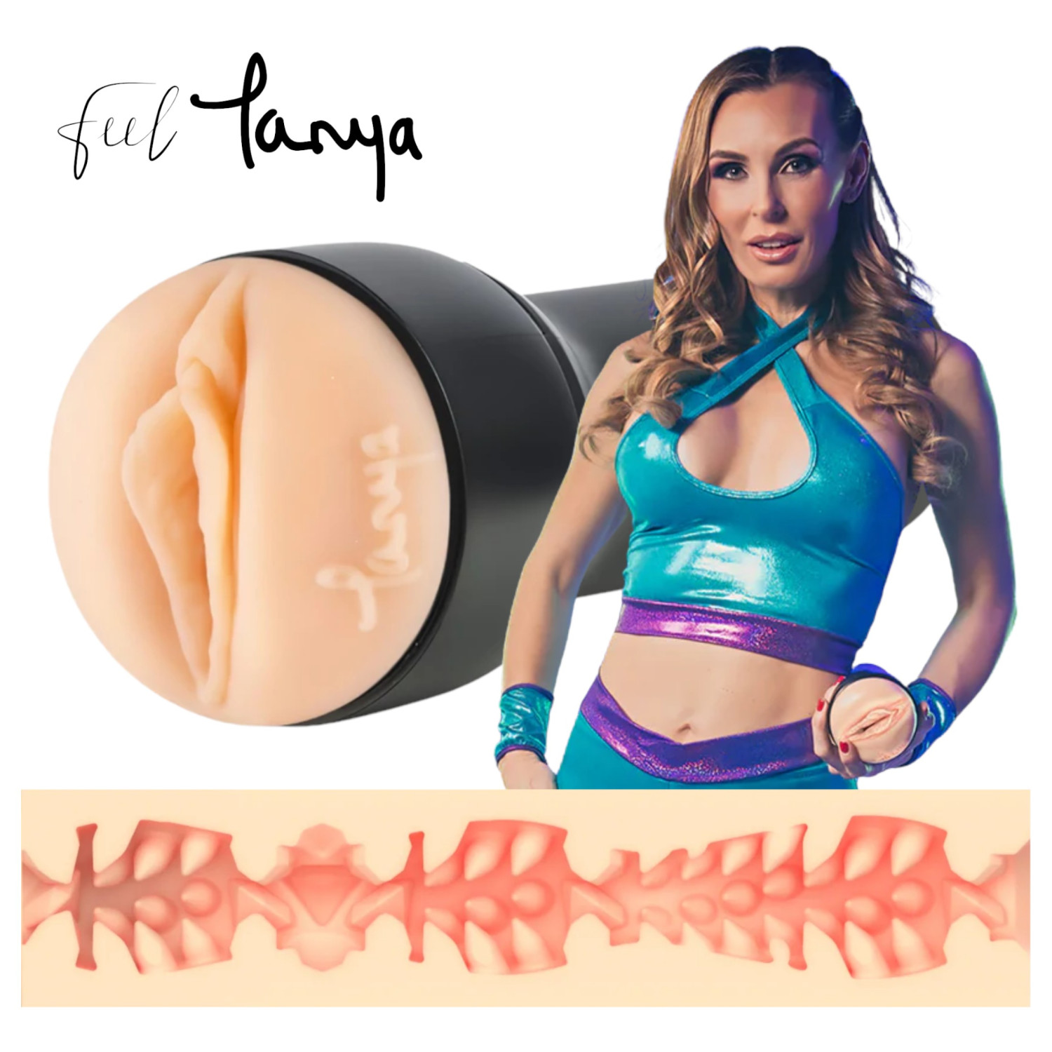 Kiiroo Tanya Tate - masturbátor vagína - PowerBlow kompatibilní - přírodní