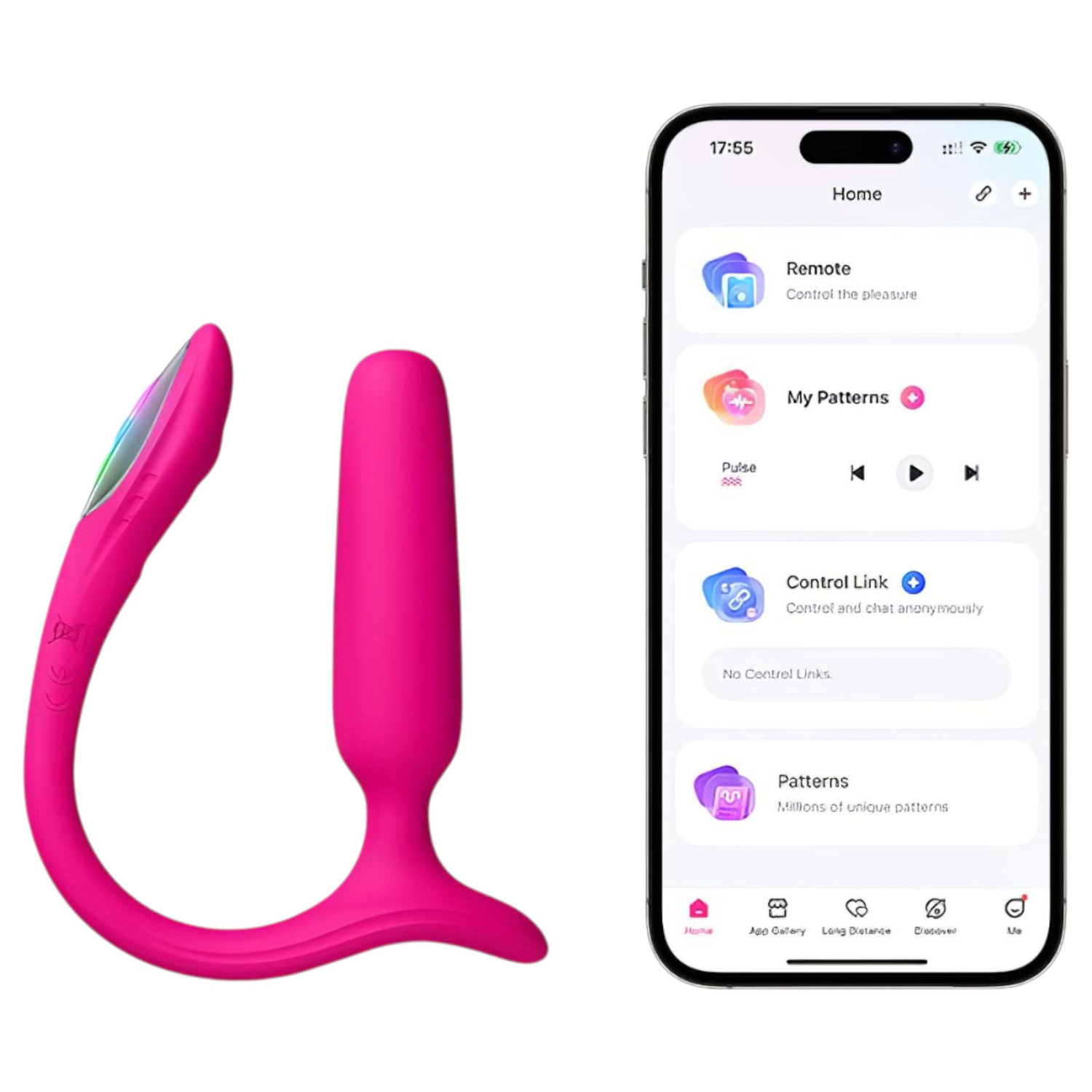 LOVENSE Lush Anal - chytrý anální vibrátor (růžový)