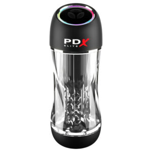 PDX - masturbátor sání a vibrace - černý