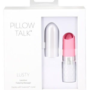 Pillow Talk Lusty - dobíjecí vibrační jazýčkový vibrátor - růžový